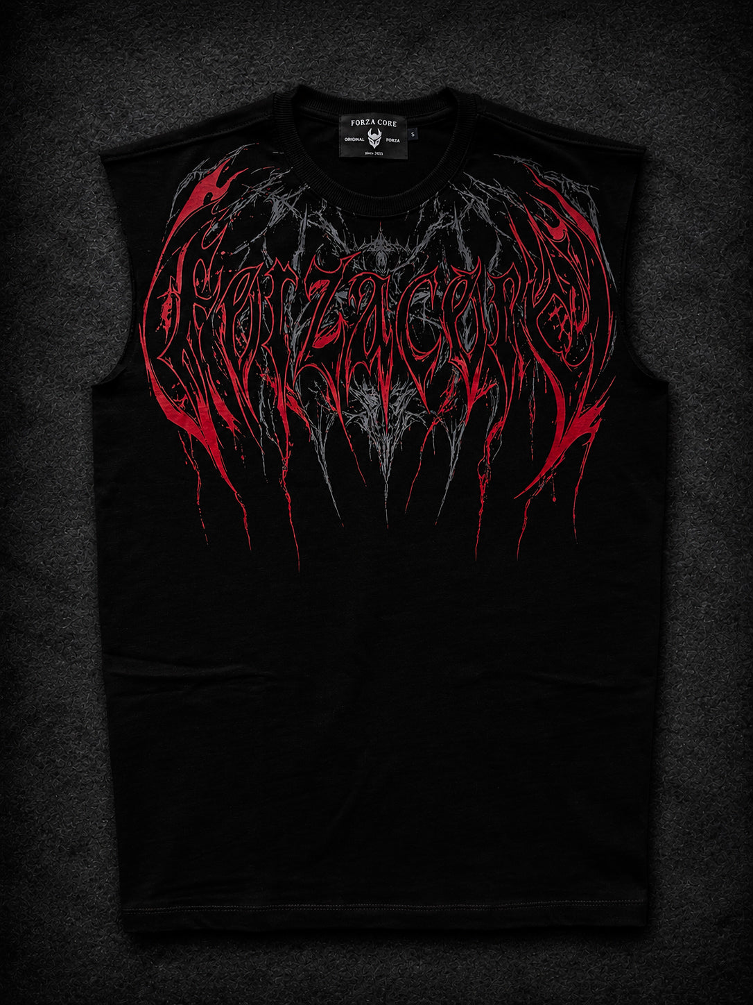Dragon Oversized Sleeveless T-Shirt  [HEAVENLY RED]