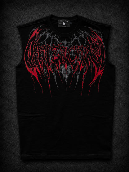 Dragon Oversized Sleeveless T-Shirt  [HEAVENLY RED]