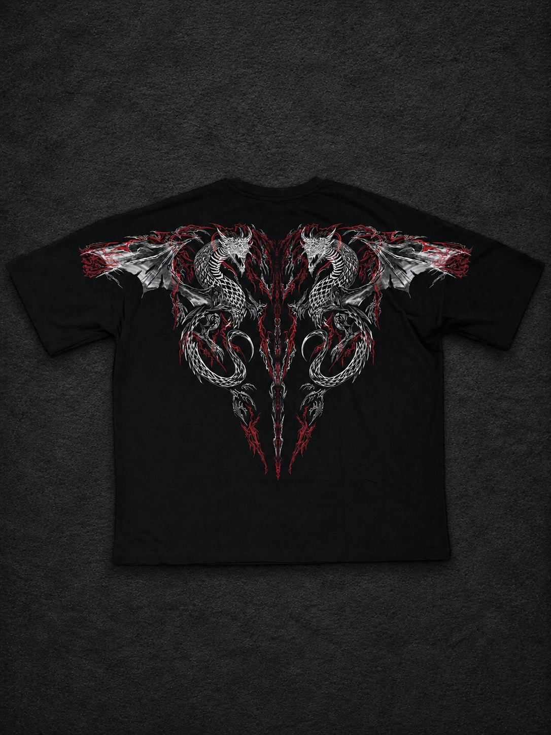 Dragon Oversize T-Shirt [HEAVENLY RED]