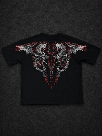Dragon Oversize T-Shirt [HEAVENLY RED]