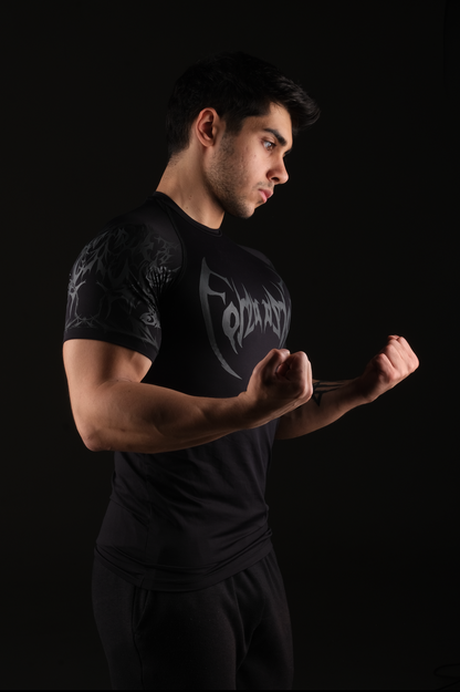 Nocturne compression Anstrasit Black T-shirt