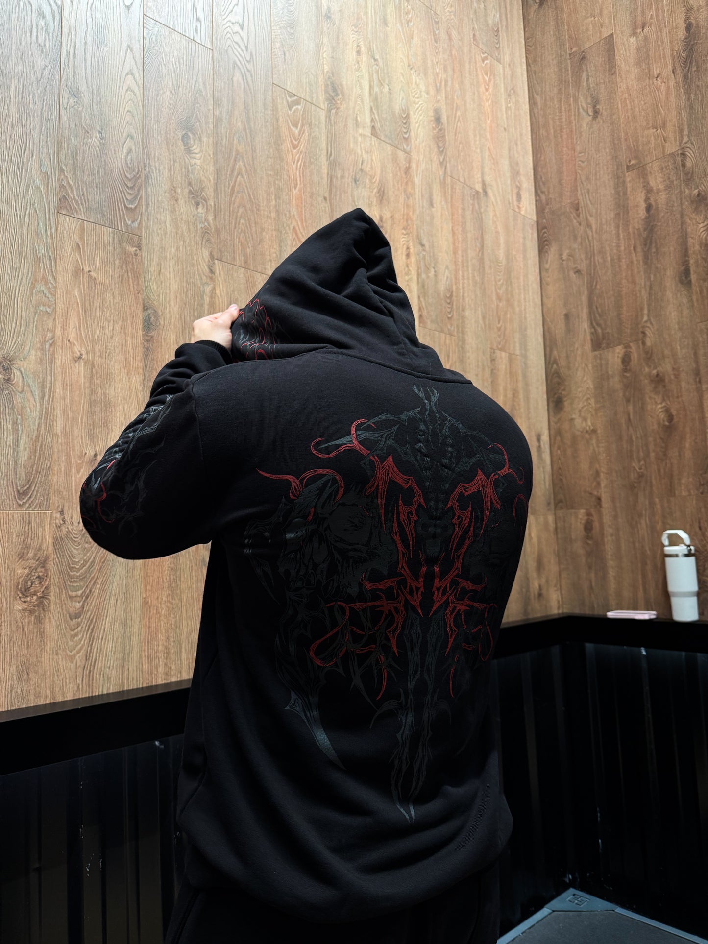 Nocturne Oversize Hoodie Blood Red