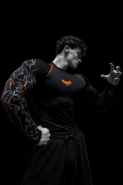 Nocturne Full Body ( uzun kollu) compression Inferno (ÖN SİPARİŞ)