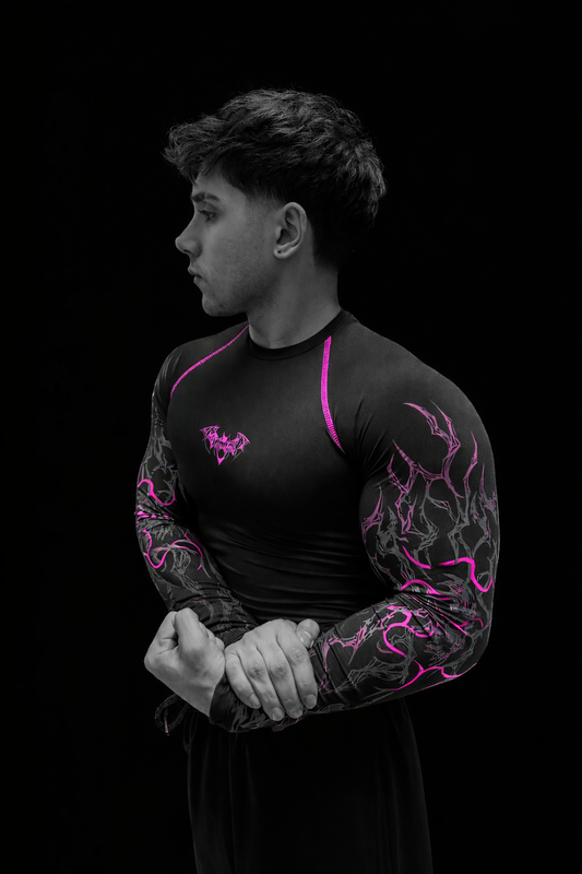 Nocturne Full Body ( uzun kollu) compression Blossom Pink (ÖN SİPARİŞ)