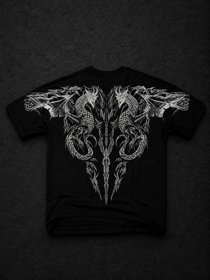 Dragon Oversize T-Shirt [DARKNESS]