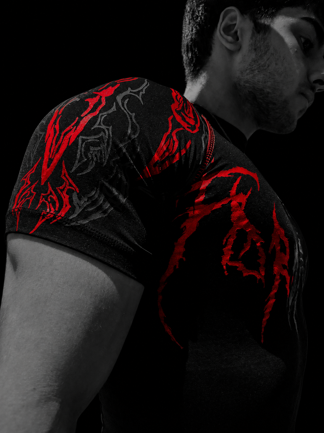 Dragon Short Sleeve Compression [HEAVENLY RED]