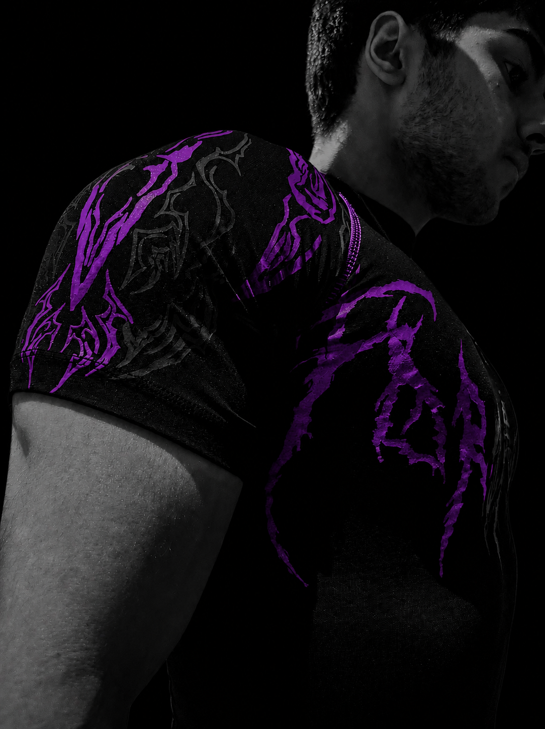 Dragon Short Sleeve Compression [HOLLOW PURPLE]