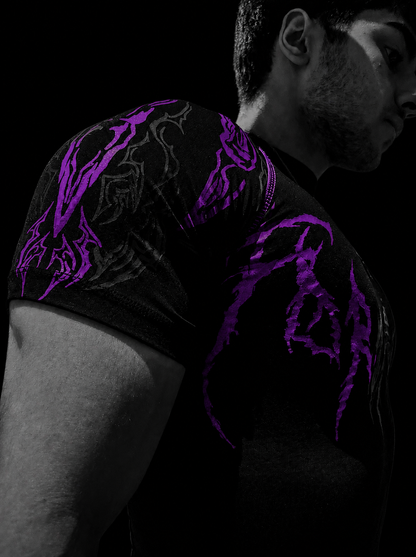 Dragon Short Sleeve Compression [HOLLOW PURPLE]