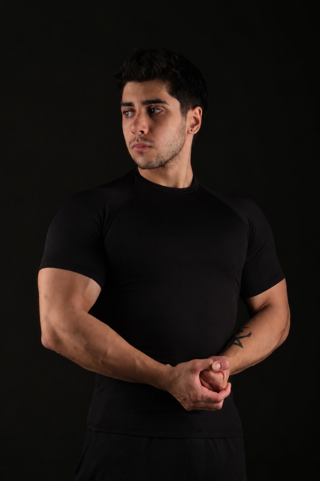 Basic Compression T-shirt [Black]