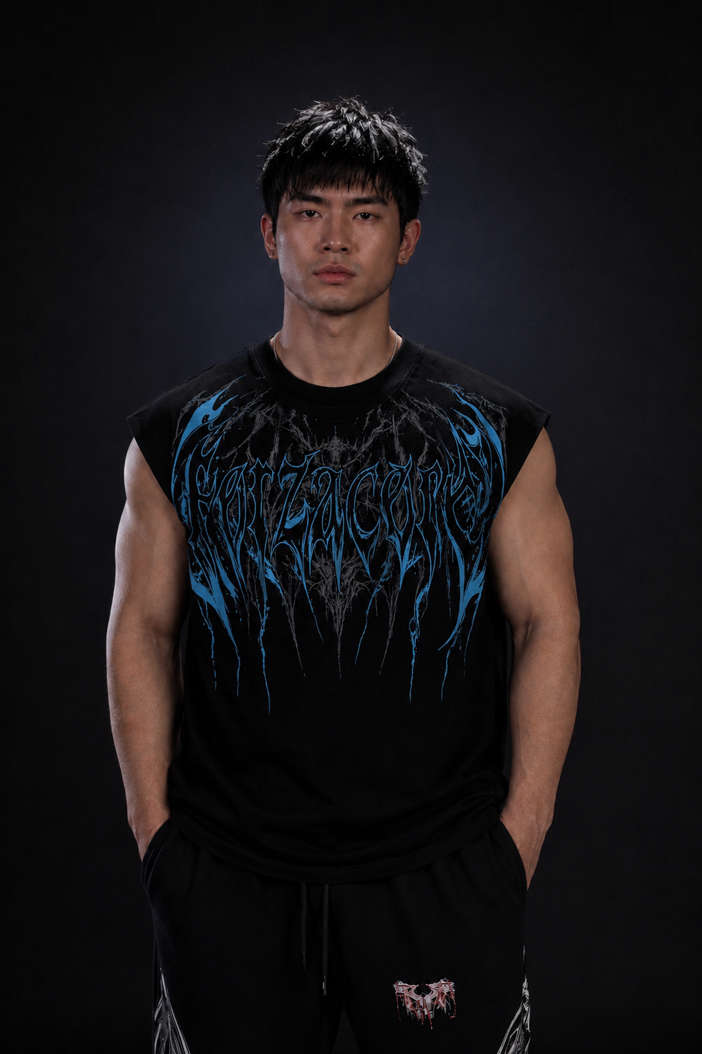 Dragon Oversized Sleeveless T-Shirt  Takım