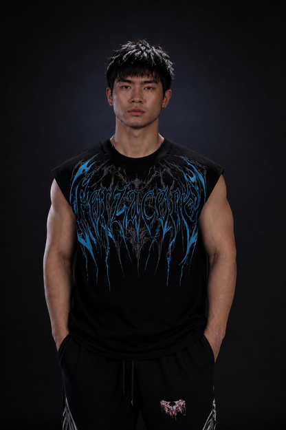 Dragon Oversized Sleeveless T-Shirt  Takım
