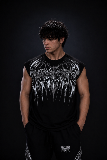 Dragon Oversized Sleeveless T-Shirt  Takım