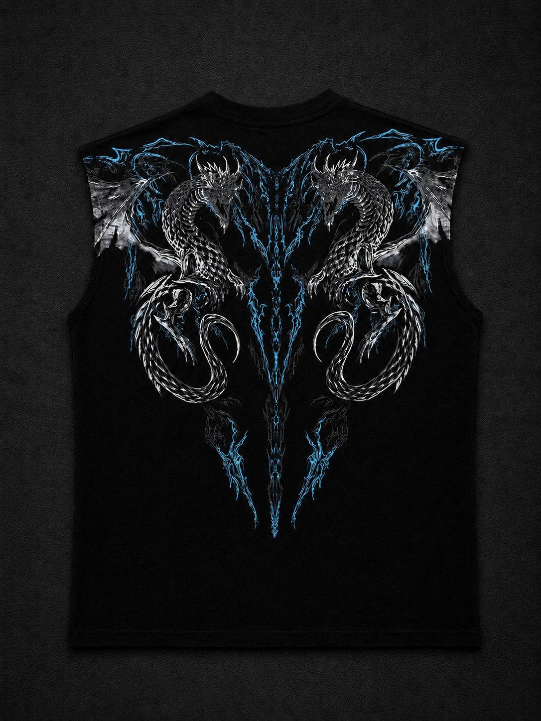 Dragon Oversized Sleeveless T-Shirt  Takım
