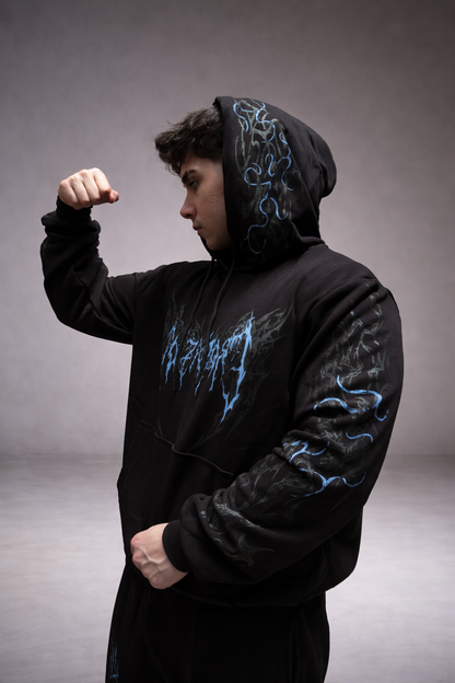 Nocturne Oversize Hoodie Ocean Blue