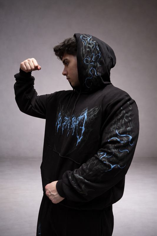 Nocturne Oversize Hoodie Ocean Blue