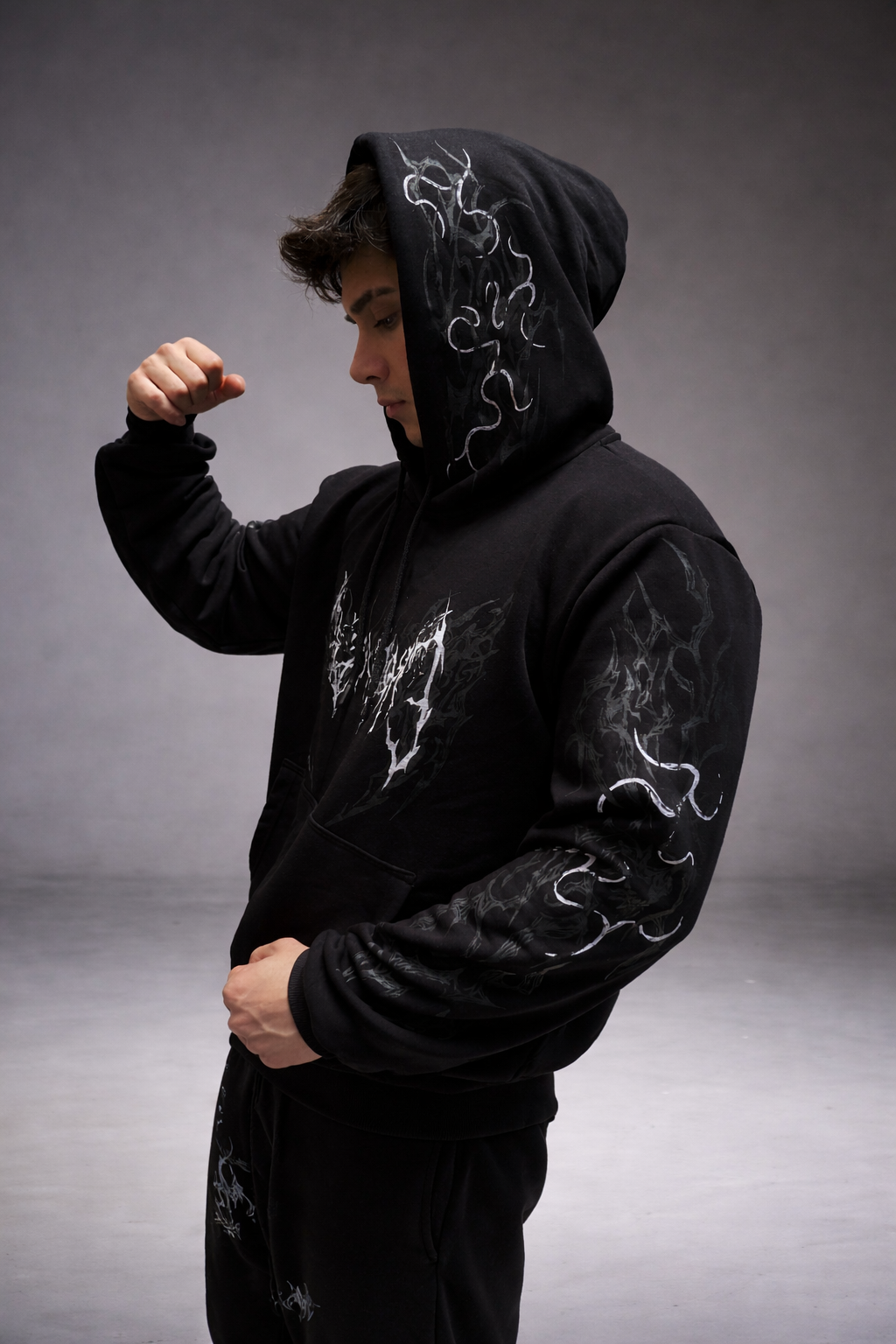 Nocturne Oversize Hoodie Phantom White