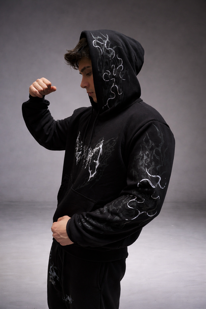 Nocturne Oversize Hoodie Phantom White